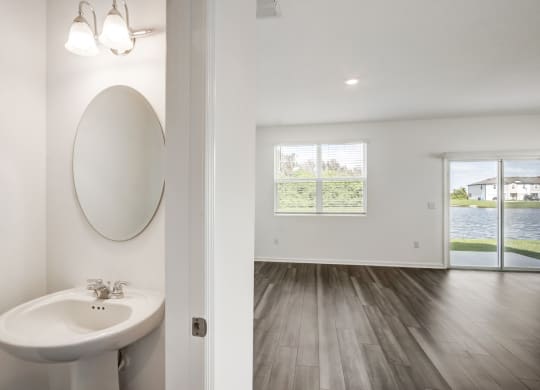 Contemporary powder room at Beacon at Arbours in Ruskin, FL
