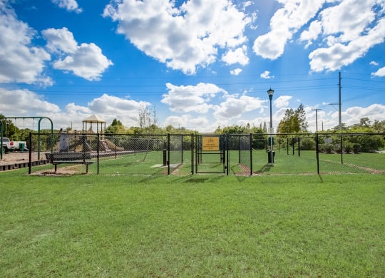 Spacious and fun dog park at Beacon at Arbours in Ruskin, FL