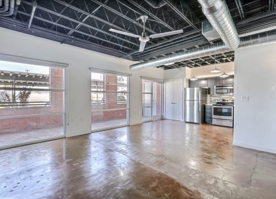 Unit 5 Living Area at 3333 Elm Street Lofts in Deep Ellum, Dallas, Texas, TX