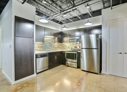 Unit 6 Kitchen at 3333 Elm Street Lofts in Deep Ellum, Dallas, Texas, TX