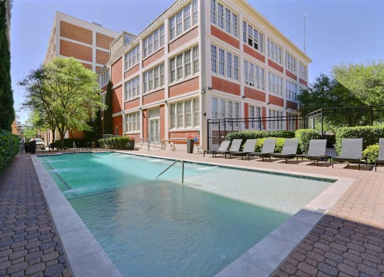 Pool at Deep Ellum Lofts in Deep Ellum, Dallas, Texas, TX