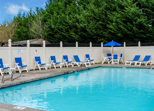 Pool at Abbey Rowe Apartments in Olympia, Washington, WA
