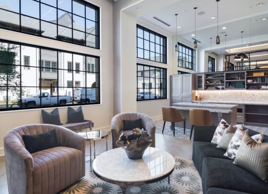 Brightly Decorated Leasing Office at The Alastair at Aria Village, Sandy Springs, GA, 30328