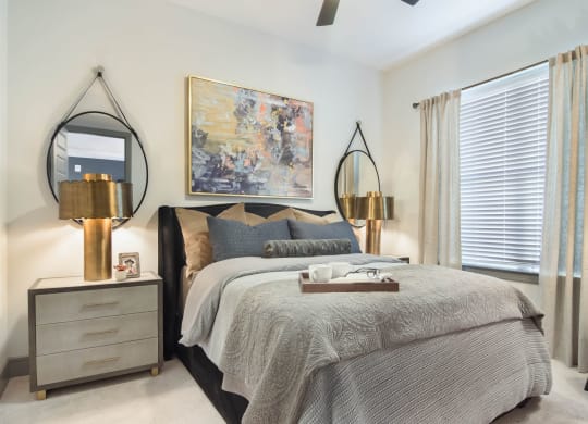 Spacious Bedroom With Comfortable Bed at The Alastair at Aria Village, Georgia, 30328
