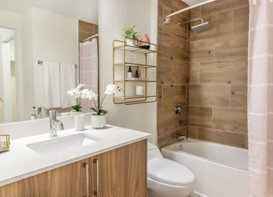 Bathroom With Bathtub at Alameda West, Miami, FL, 33144