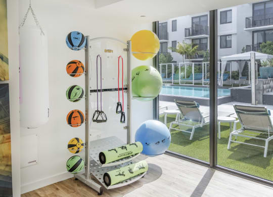 Fitness Center With Modern Equipment at Alameda West, Miami, 33144