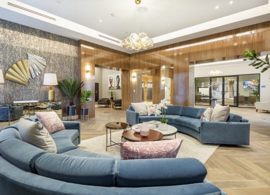 Lobby area with seating at Alameda West, Miami, FL, 33144