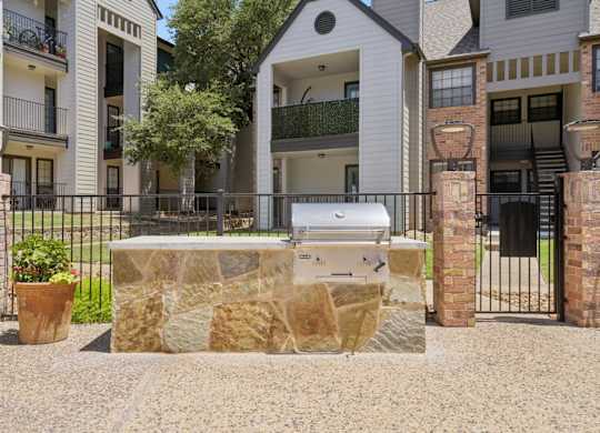 Grilling station at Bandera Crossing in San Antonio, TX