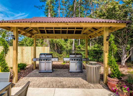 BBQ Area At Angel Cove in Pensacola, FL