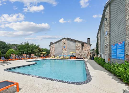 Pool at Brighton Place in Lewisville, TX
