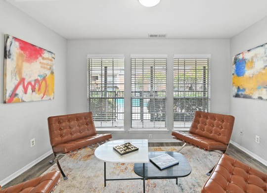 Clubhouse Interior at Davenport Apartments in Dallas, TX