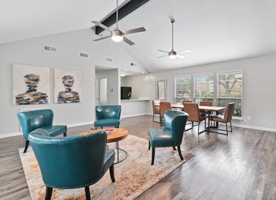 Clubhouse Interior at Davenport Apartments in Dallas, TX
