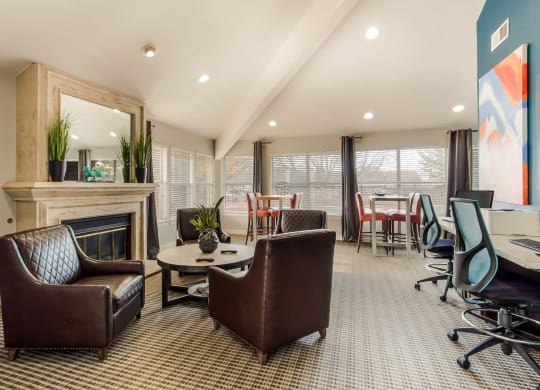 Clubhouse Interior at Greensview Apartments in Aurora, Colorado, CO