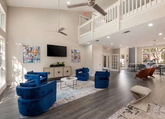 Clubhouse Interior at Vista Crossing Apartments in San Antonio, TX
