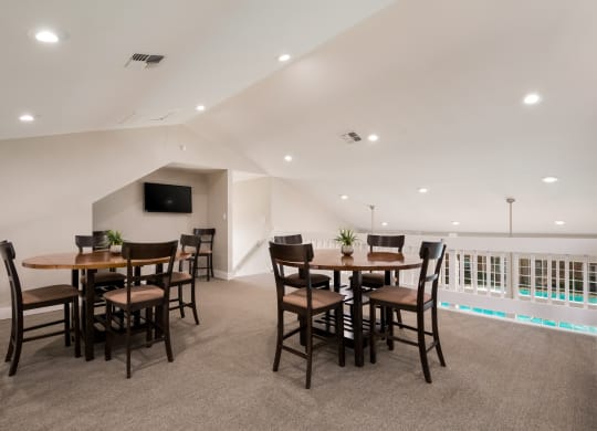 Upstairs Clubhouse Interior at Vista Crossing Apartments in San Antonio, TX