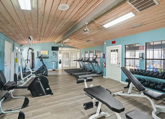 our state of the art gym is fully equipped with free weights and other cardio equipment