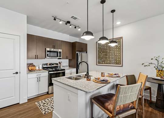 Model Unit in Chapel Park Apartments in Waco, TX