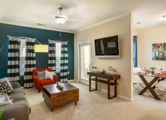 Furnished Living Room at Courthouse Square Apartments in Stafford, VA
