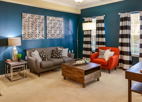 Furnished Living Room at Courthouse Square Apartments in Stafford, VA