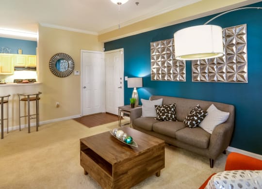 Furnished Living Room at Courthouse Square Apartments in Stafford, VA