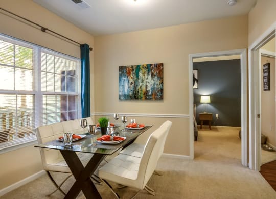 Furnished Dining Room at Courthouse Square Apartments in Stafford, VA