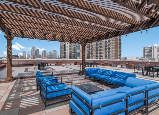 Rooftop Patio at 3200 Main Lofts in Deep Ellum, Dallas, Texas, TX