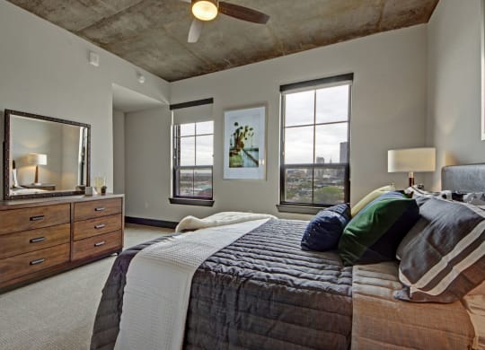 Plenty of Natural Lights In Bedroom at The Case Building, Dallas, Texas