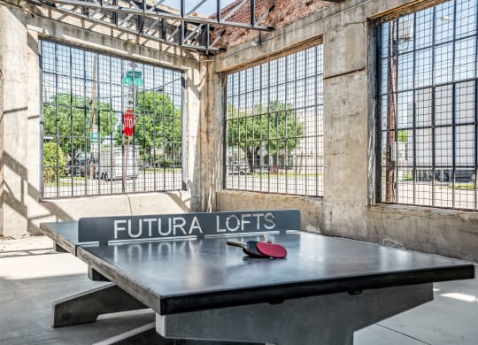 Ping Pong Table at Futura Lofts - Deep Ellum Lofts, Dallas, Texas, TX