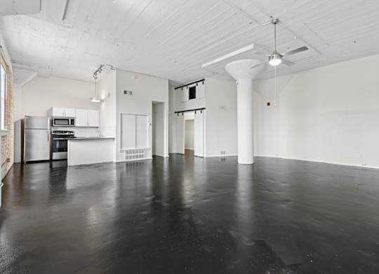 Elm St Lofts in Dallas TX living room