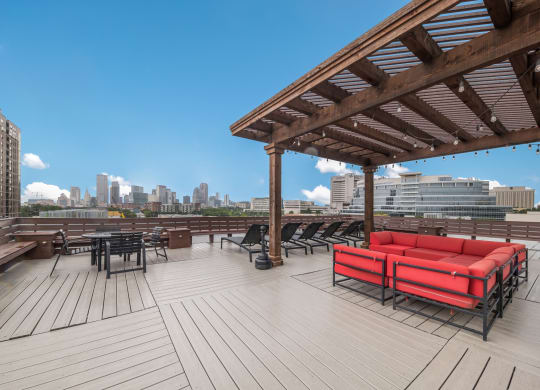 Rooftop Patio at Continental Lofts - Deep Ellum Lofts, Dallas, Texas, TX