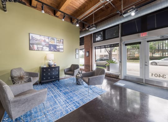 Leasing Office Seating Area at The Murray Lofts - Deep Ellum Lofts, Dallas, Texas, TX