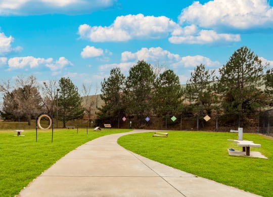 Dog Park at Greensview Apartments in Aurora, Colorado, CO