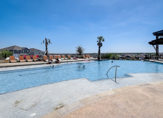 take a dip in the resort style pool at Beacon at Meridian, Texas, 78245