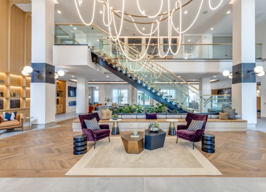 Front shot of the lobby area at Era Apartments in Denton, TX