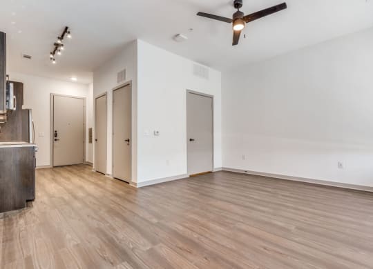 Bright and Airy Living Area at Era Apartment in Denton, TX