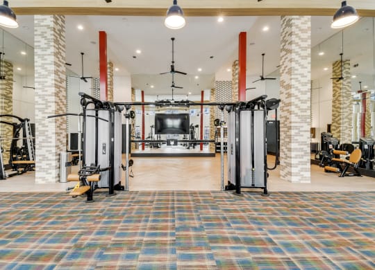 Fitness Center View 1 at Epoch on Eagle in Denton, TX