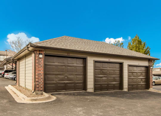 Garages at Greensview Apartments in Aurora, Colorado, CO