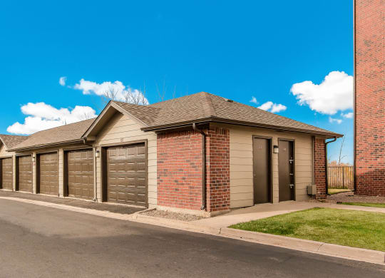 Garages at Greensview Apartments in Aurora, Colorado, CO