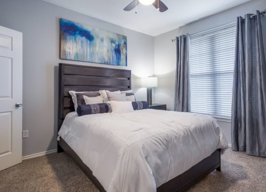 Model Unit Bedroom at Greensview Apartments in Aurora, Colorado, CO