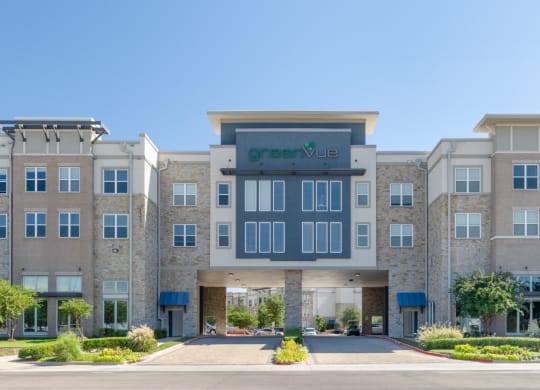 a large building with a sign on the front of it