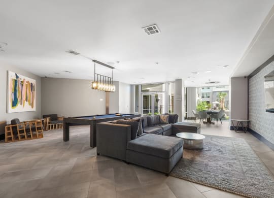 resident clubhouse at Harlow River Oaks in Houston, TX