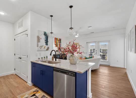 Hillside on Parmer Lane Apartments in Austin Tx Model Unit Kitchen