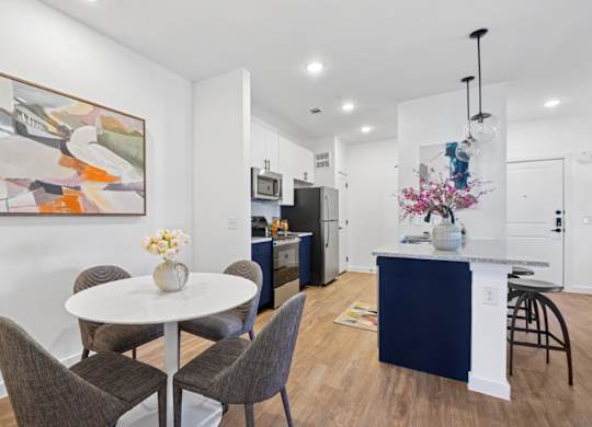 Hillside on Parmer Lane Apartments in Austin Tx Model Unit Dining Room