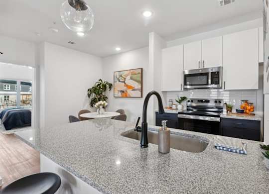 Hillside on Parmer Lane Apartments in Austin Tx model unit Kitchen