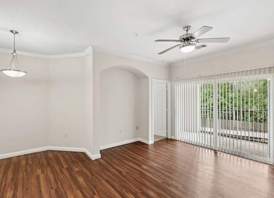 Overlook living room at Hilltops in Conroe, TX