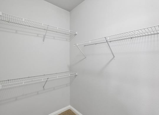 Timbergrove closet at Hilltops in Conroe, TX