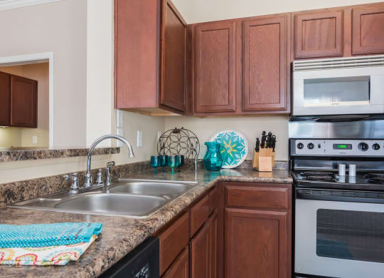 Model Kitchen at Island Park Apartments in Shreveport, Louisiana, LA
