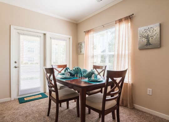 Model Dining Room at Island Park Apartments in Shreveport, Louisiana, LA