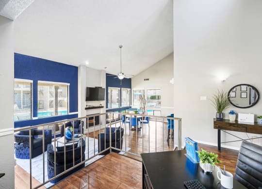Clubhouse Interior at Polaris Apartment Homes in Irving, Texas, TX