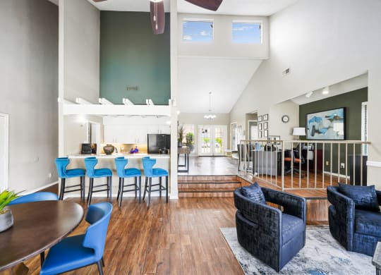 Clubhouse Interior at Polaris Apartment Homes in Irving, Texas, TX
